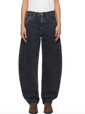 AGOLDE Black wash Balloon Jeans